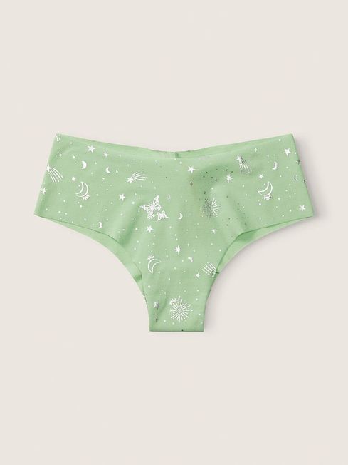 Victoria's Secret PINK Soft Jade Shine Constellation Green No-Show Cheekster Knickers