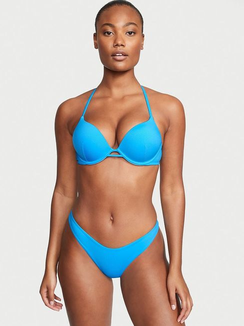 Victoria's Secret Capri Blue Push Up Swim Bikini Top