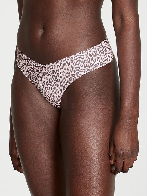Victoria's Secret Purest Pink Instincts Printed Thong Knickers