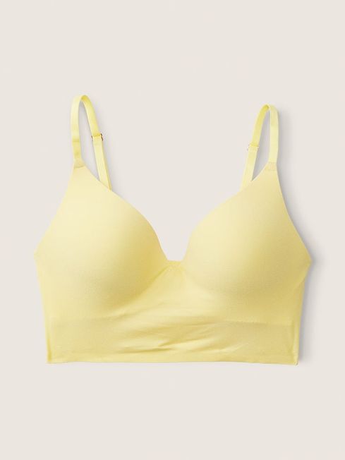 Victoria's Secret PINK Yellow Tulip Smooth Non Wired Push Up Bralette