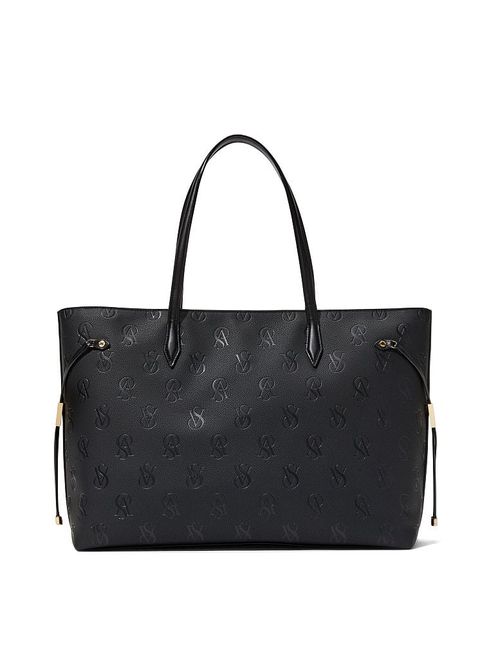 Black tote bag victoria secret discount