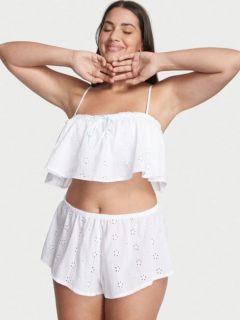 Victoria's Secret White Lace Cami Pyjama Set