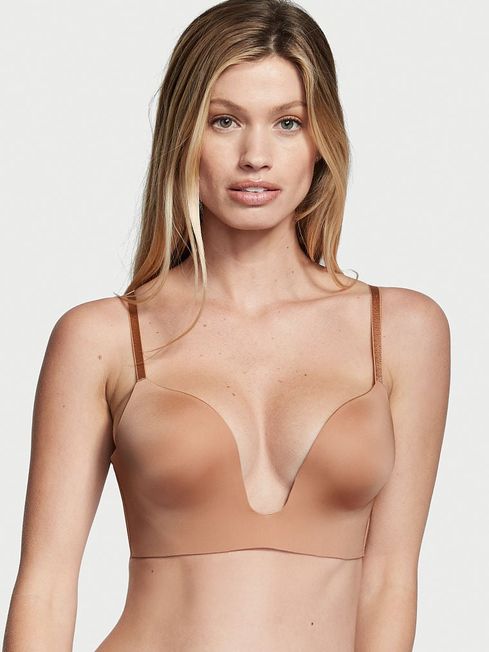 Victoria's Secret Sweet Praline Nude Plunge Smooth Plunge Low Back Bra