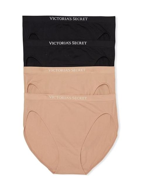 Victoria's Secret Black/Nude/White High Leg Multipack Knickers