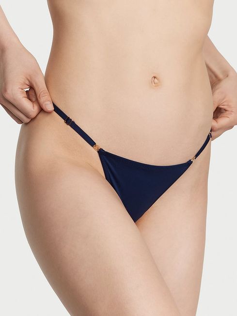 Victoria's Secret Ensign Navy Blue Smooth Thong Knickers