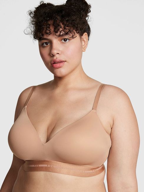 Victoria's Secret PINK Praline Nude Non Wired Lightly Lined Bra