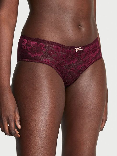 Victoria's Secret Kir Red Lace Hipster Knickers