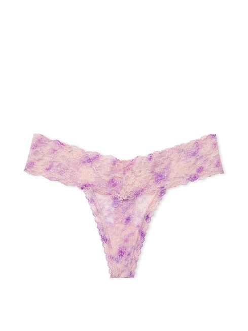 Victoria's Secret Unicorn Purple Thong Lace Knickers