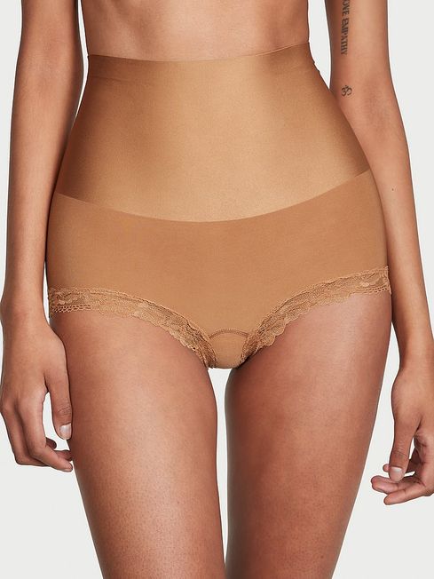 Victoria's Secret Toffee Nude Lace Trim Short Shaping Knickers