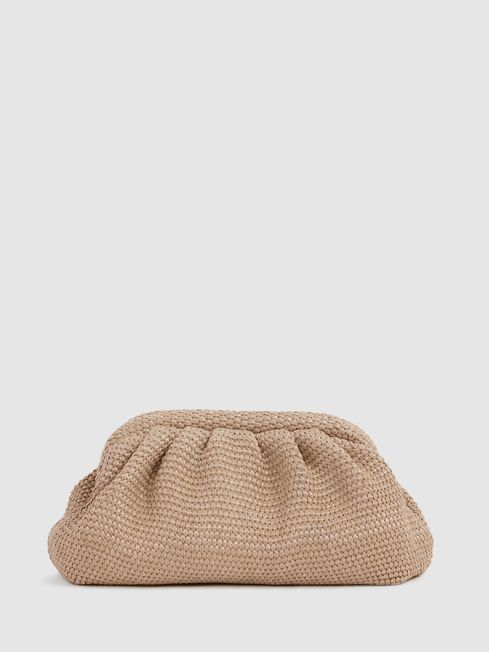 Raffia clutch on sale