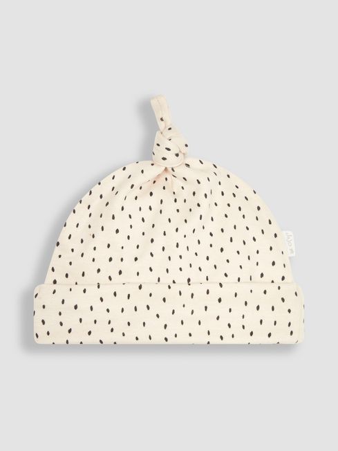 JoJo Maman Bébé Stone Print Cotton Baby Hat