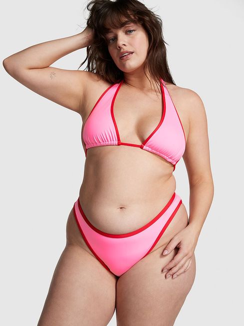 Victoria's Secret Pink Love Halter Frankies Bikinis Augusta Bikini Top