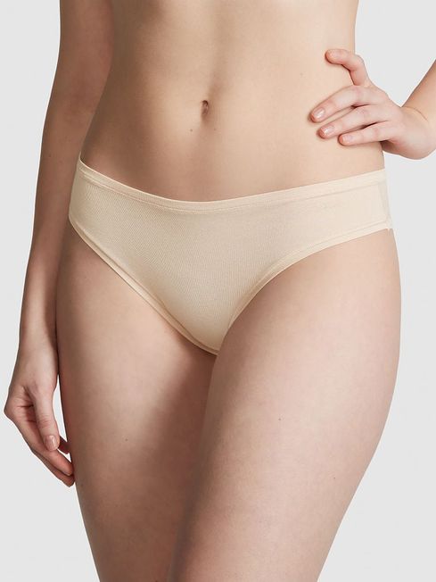 Victoria's Secret PINK Marzipan Nude Cotton Cheeky Knickers