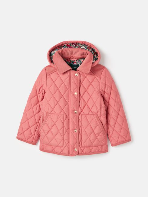 Buy Joules Marsdale Showerproof Diamond Quilted Coat from the