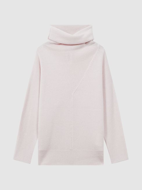 Baby pink discount polo neck jumper