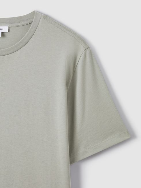 Reiss Pistachio Bless Marl Crew Neck T-Shirt