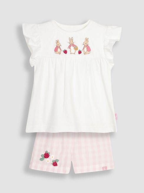JoJo Maman Bébé Pink Peter Rabbit Pyjamas