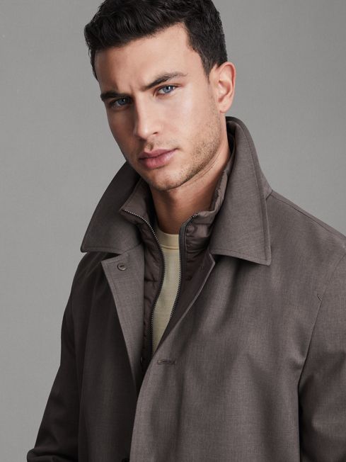 Reiss Perrin Jacket With Removable Funnel-Neck Insert | REISS USA