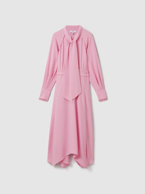 Zip front midi dress 2025