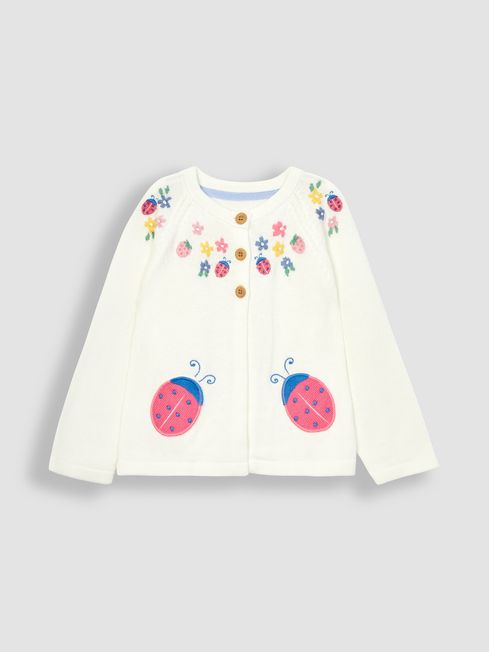 Buy JoJo Maman B b Ladybird Appliqu Pocket Cardigan from the