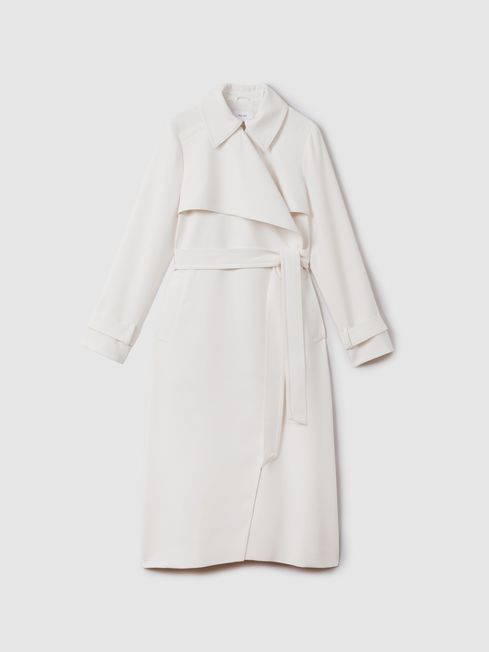 The Upside belted single-breasted coat - Blue
