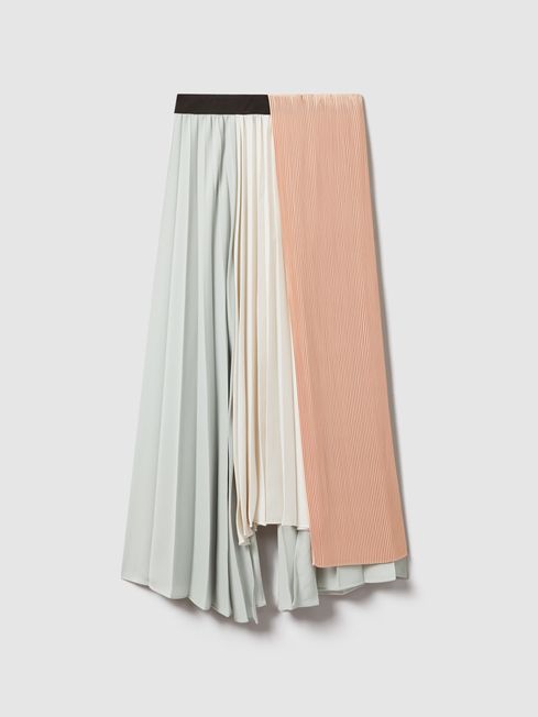 Maddie denim midi skirt shop
