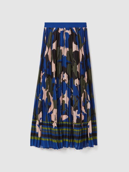 Florere Printed Pleated Maxi Skirt REISS Rest of Europe