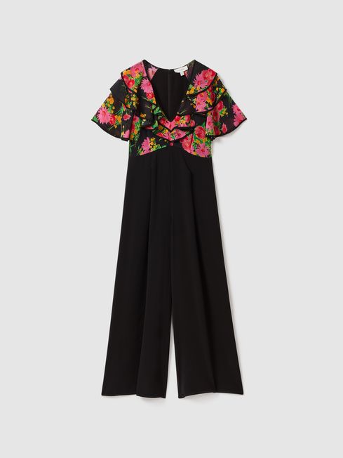 Florere Ruffle Sleeve Jumpsuit REISS