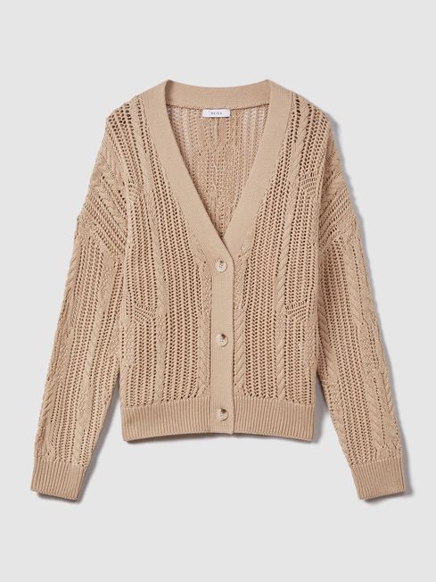 Open stitch outlet cardigan
