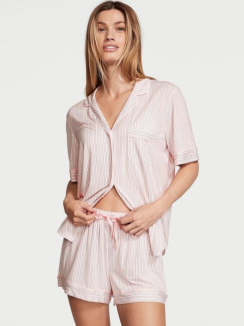 Victoria's Secret Purest Pink Stripe Modal Short Pyjamas