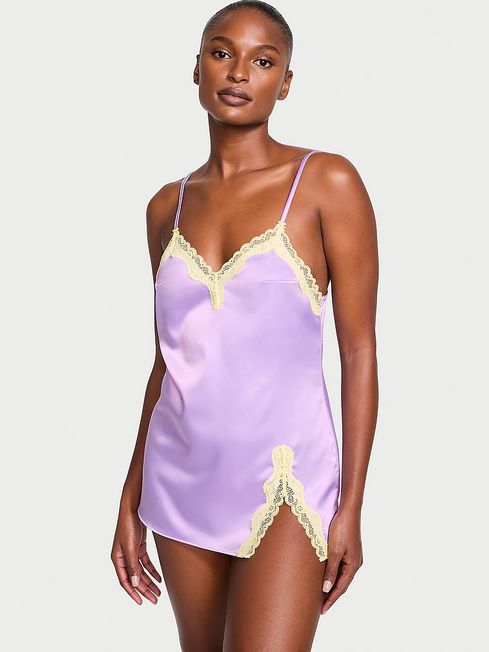 Victoria's Secret Unicorn Purple Satin Slip Dress