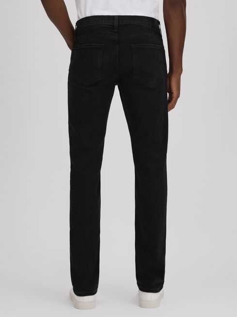 Paige Straight Leg Jeans in Canton Black