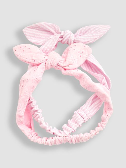 JoJo Maman Bébé Pink 2-Pack Headbands