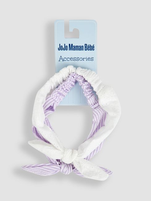 JoJo Maman Bébé Lilac 2-Pack Headbands