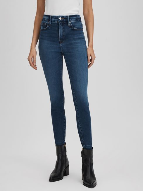 Good American Distressed Skinny Jeans in Indigo REISS Canada