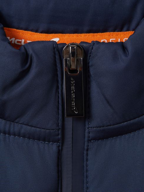 Reiss x McLaren F1 Team Airforce Blue 9-13 yrs McLaren F1 Hybrid Quilt and Knit Gilet