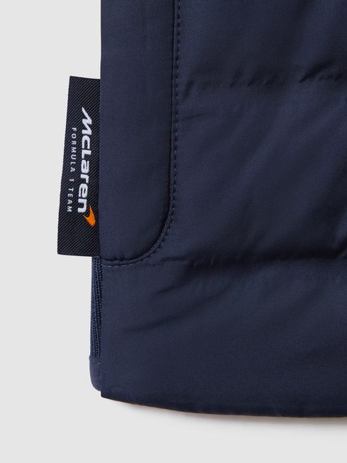 Reiss x McLaren F1 Team Airforce Blue 9-13 yrs McLaren F1 Hybrid Quilt and Knit Gilet