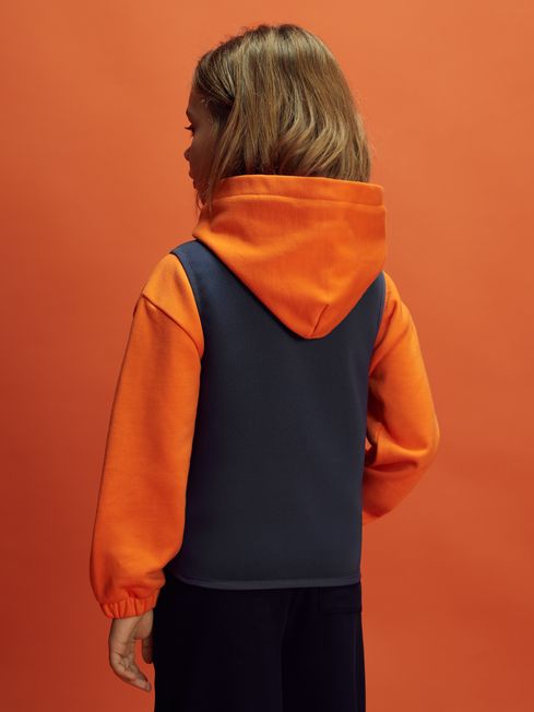 Reiss x McLaren F1 Team Airforce Blue 9-13 yrs McLaren F1 Hybrid Quilt and Knit Gilet