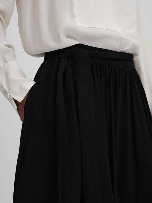 Reiss Emma Colourblock Midi Skirt | REISS USA