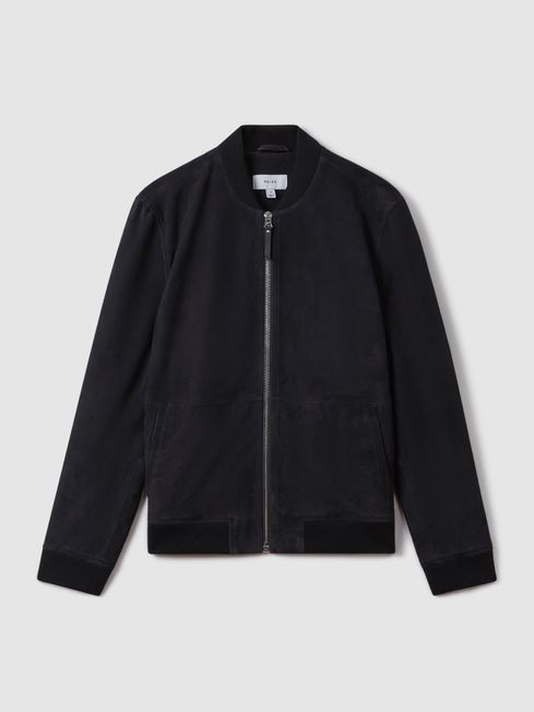 Reiss suede bomber jacket deals