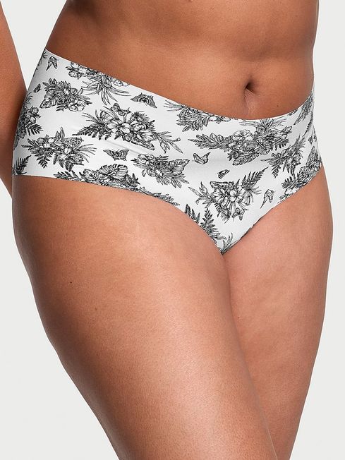 Victoria's Secret White Tropical Toile Cheeky Knickers