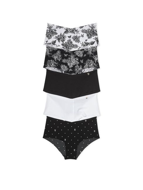 Victoria's Secret Black/White Cheeky No Show Knickers Multipack