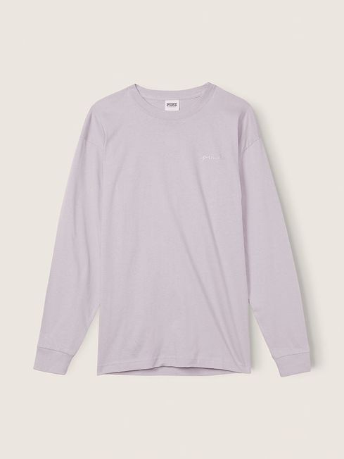 Victoria's Secret PINK Mist Purple Long Sleeve T-Shirt
