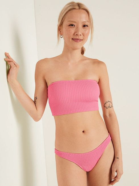 Victoria's Secret PINK Dreamy Pink Brazilian Crinkle Bikini Bottom