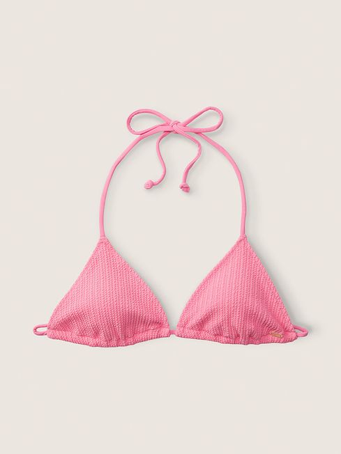 Victoria's Secret PINK Dreamy Pink Triangle Crinkle Bikini Top