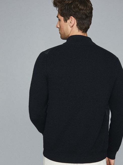 Reiss trainer zip through shop