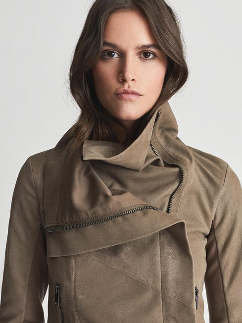 Reiss suede jacket womens hot sale