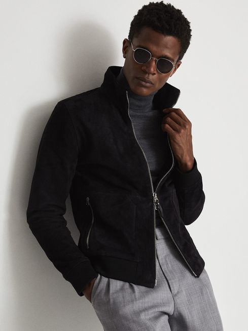 Reiss suede jacket mens new arrivals