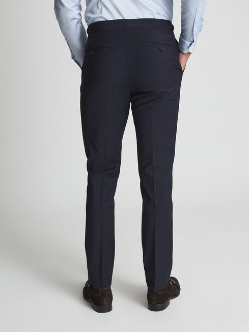 Reiss Navy Rush Modern Fit Travel Trousers