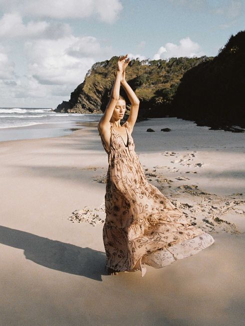 Reiss peach dress hot sale